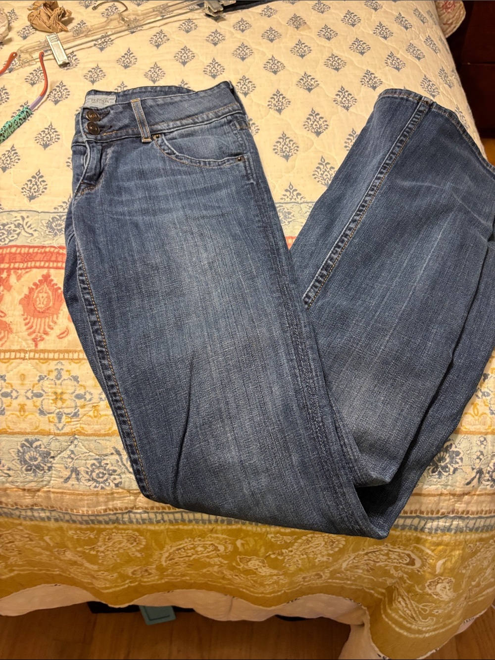 Hudson Jeans Dark Blue Flare Jeans - Picture 4 of 7